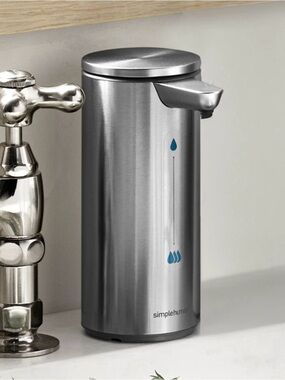 simplehuman Brushed Silver Automatic Soap Dispenser 9oz
